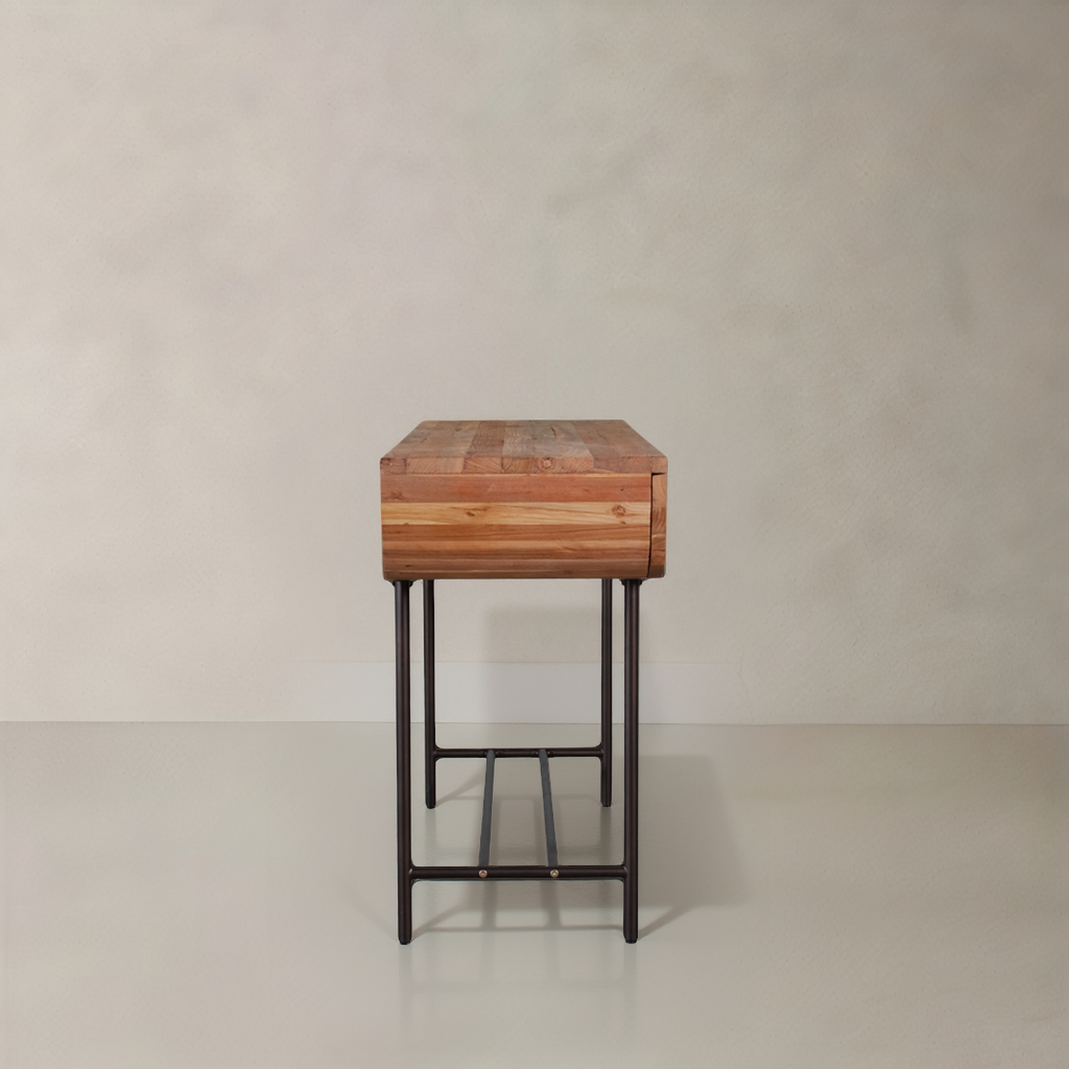 Console MARIN en teck massif, naturel, 145cm