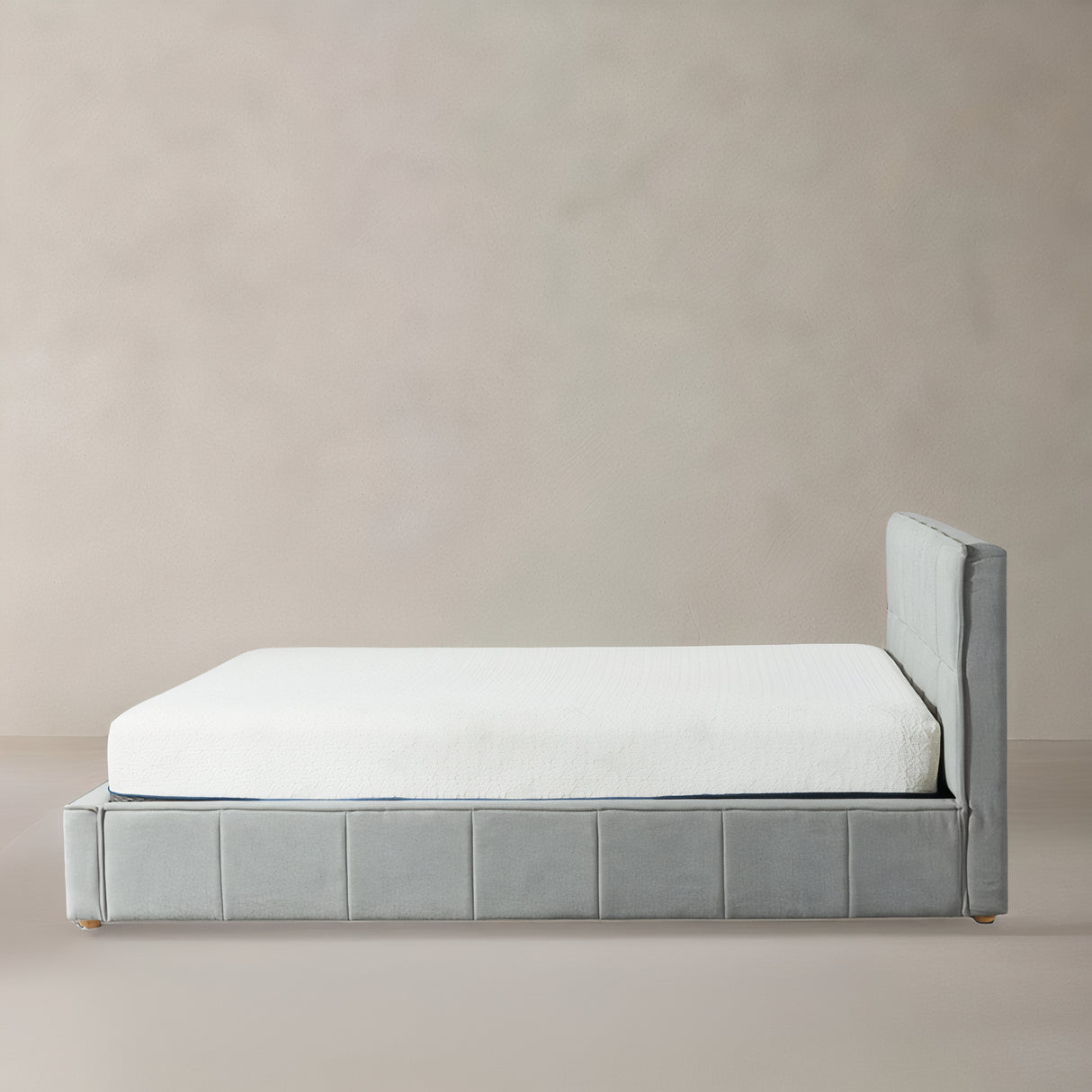 LIDO Queen Fabric Bed, Grey