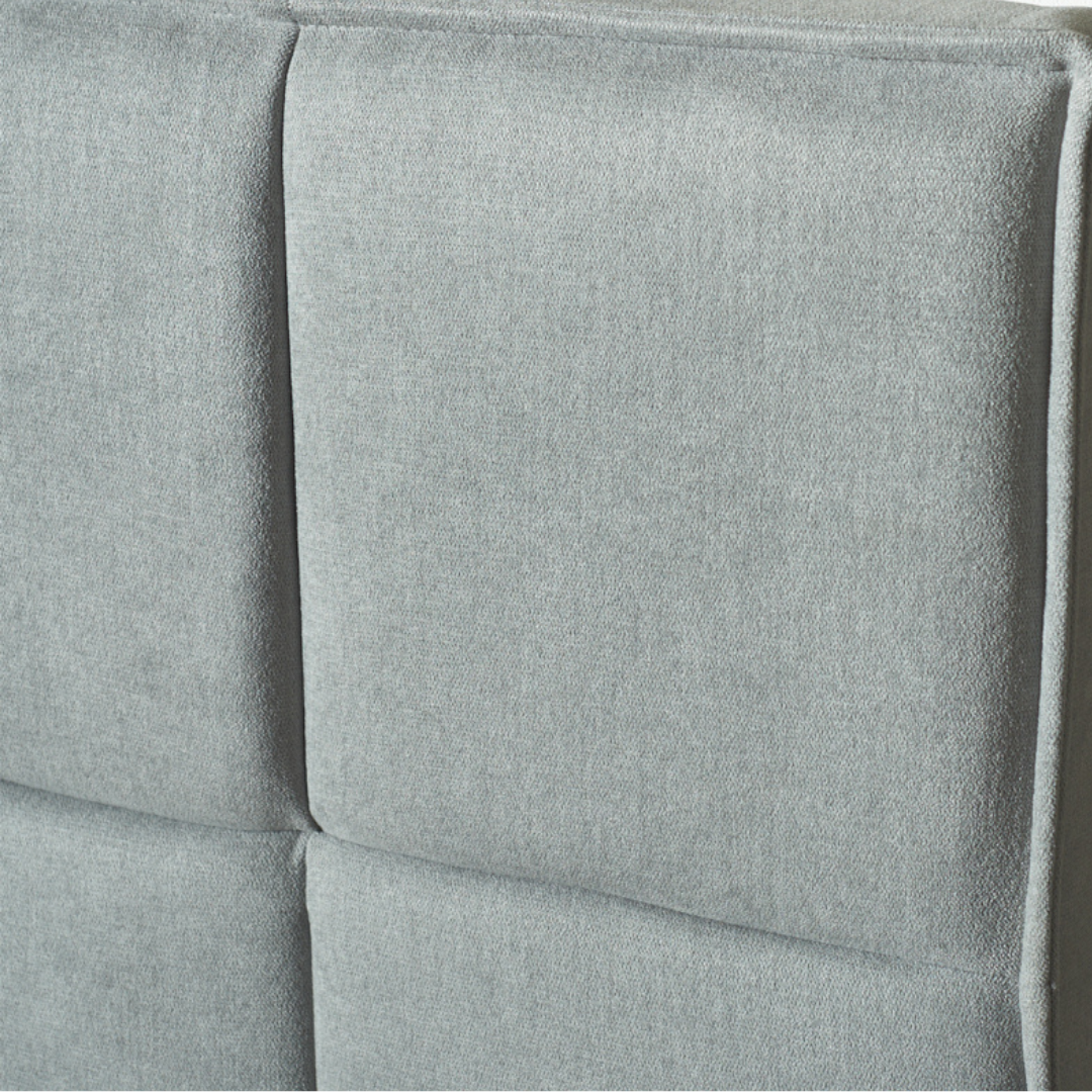 LIDO Queen Fabric Bed, Grey