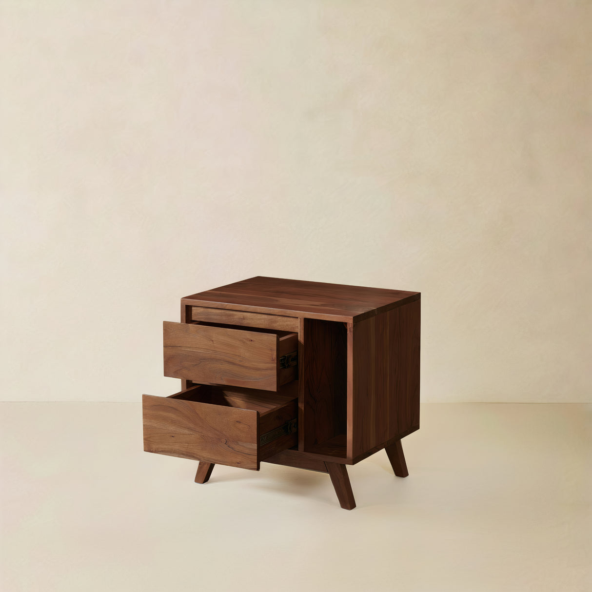 KYOTO Acacia Solid Wood Nightstand