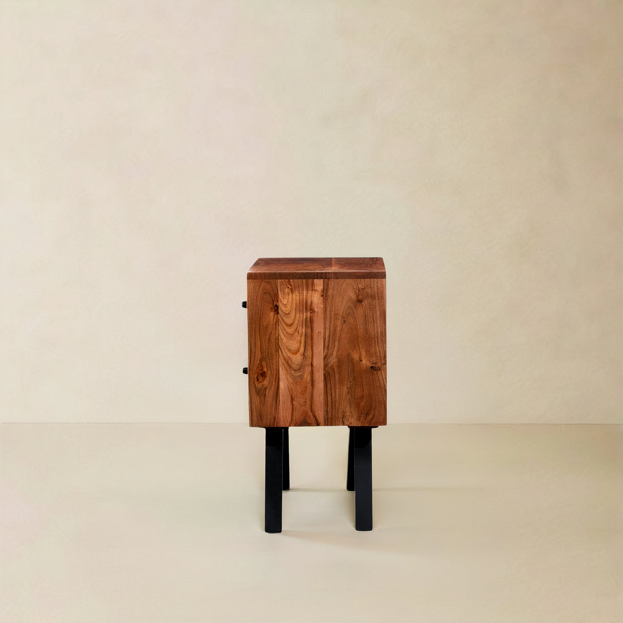 MALAGA Acacia Solid Wood Nightstand