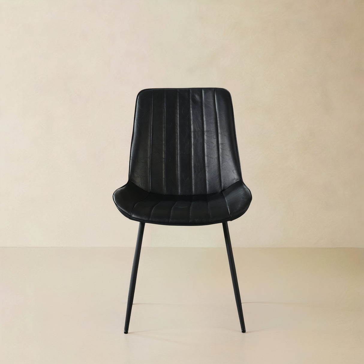 CASSIA Leather Chair, Black