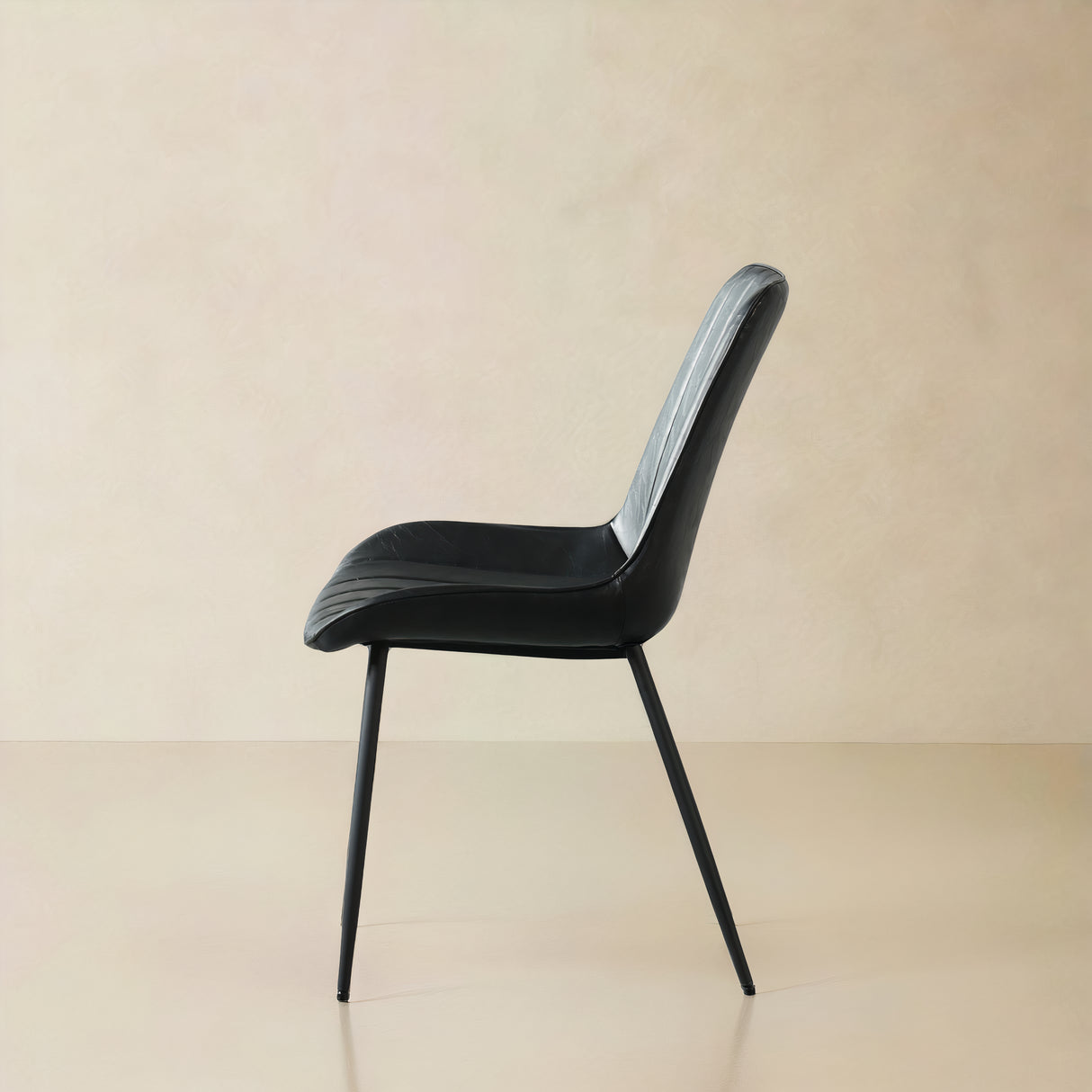 CASSIA Leather Chair, Black
