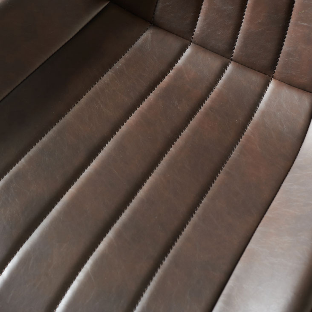 CASSIA Leather Chair, Brown