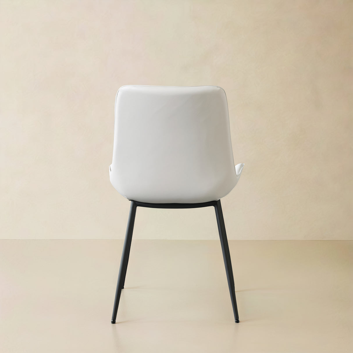 CASSIA Leather Chair, Off White