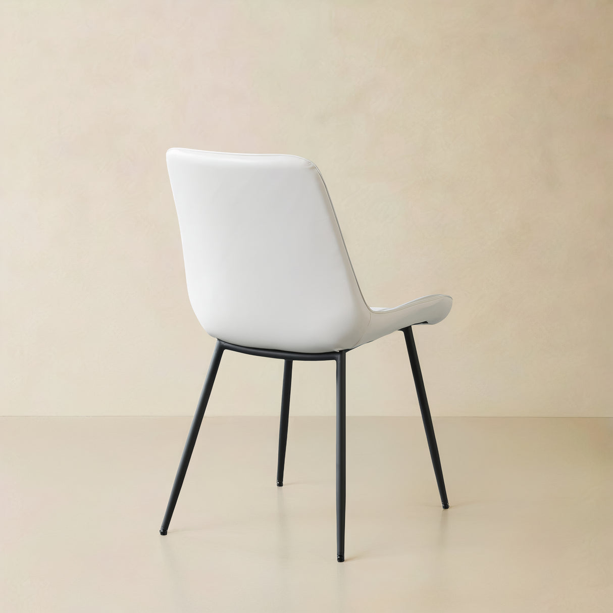 CASSIA Leather Chair, Off White