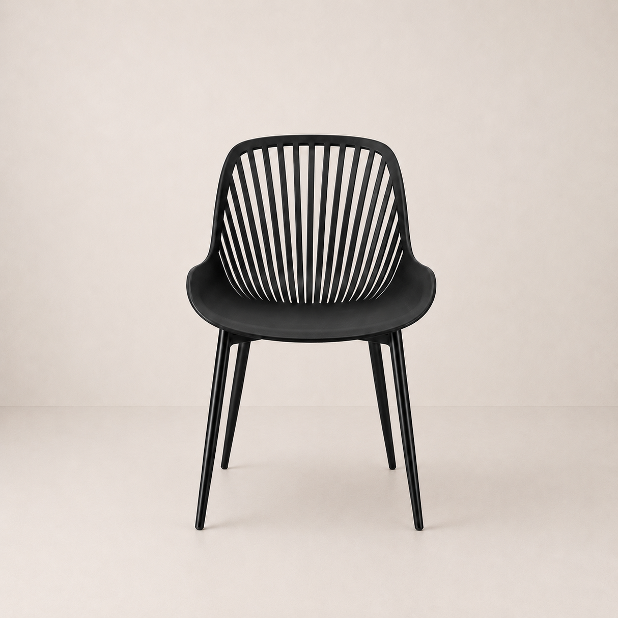 Chaise de salle à manger Pearl, noire