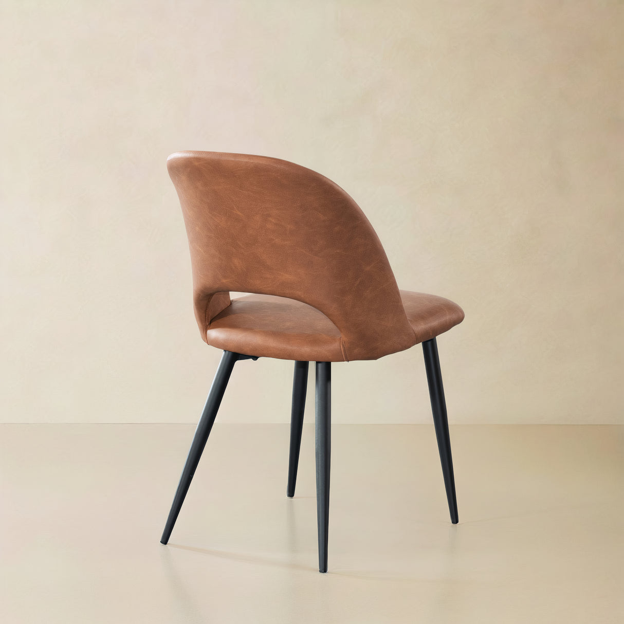 PIERCE Leather Chair, Brown