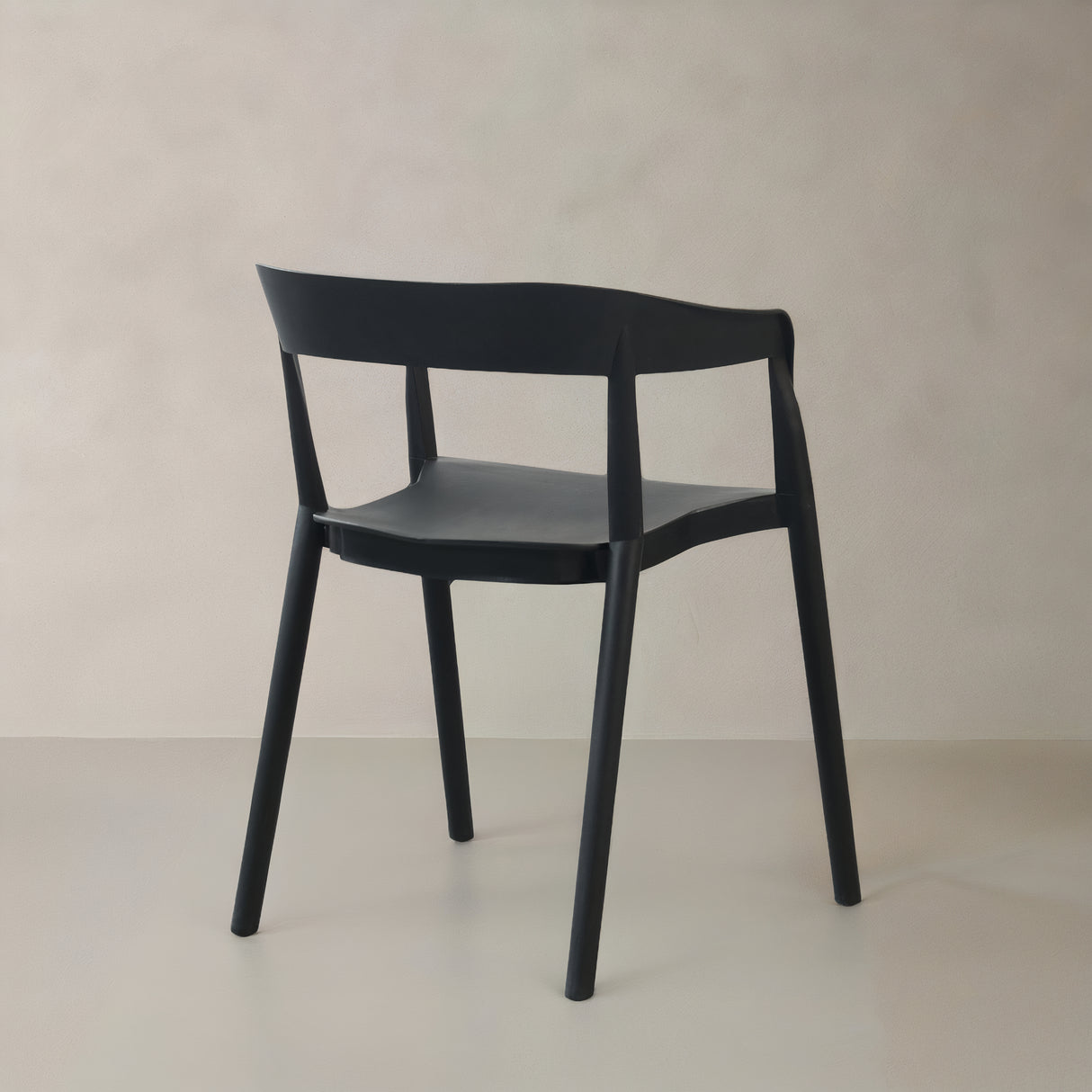 RIDGE Plastic Armchair, Black