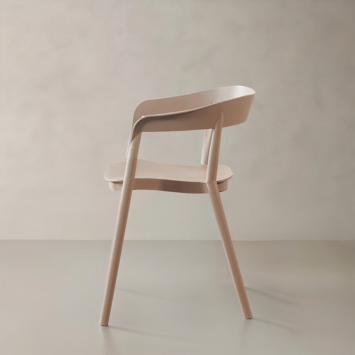 RIDGE Plastic Armchair, Brown
