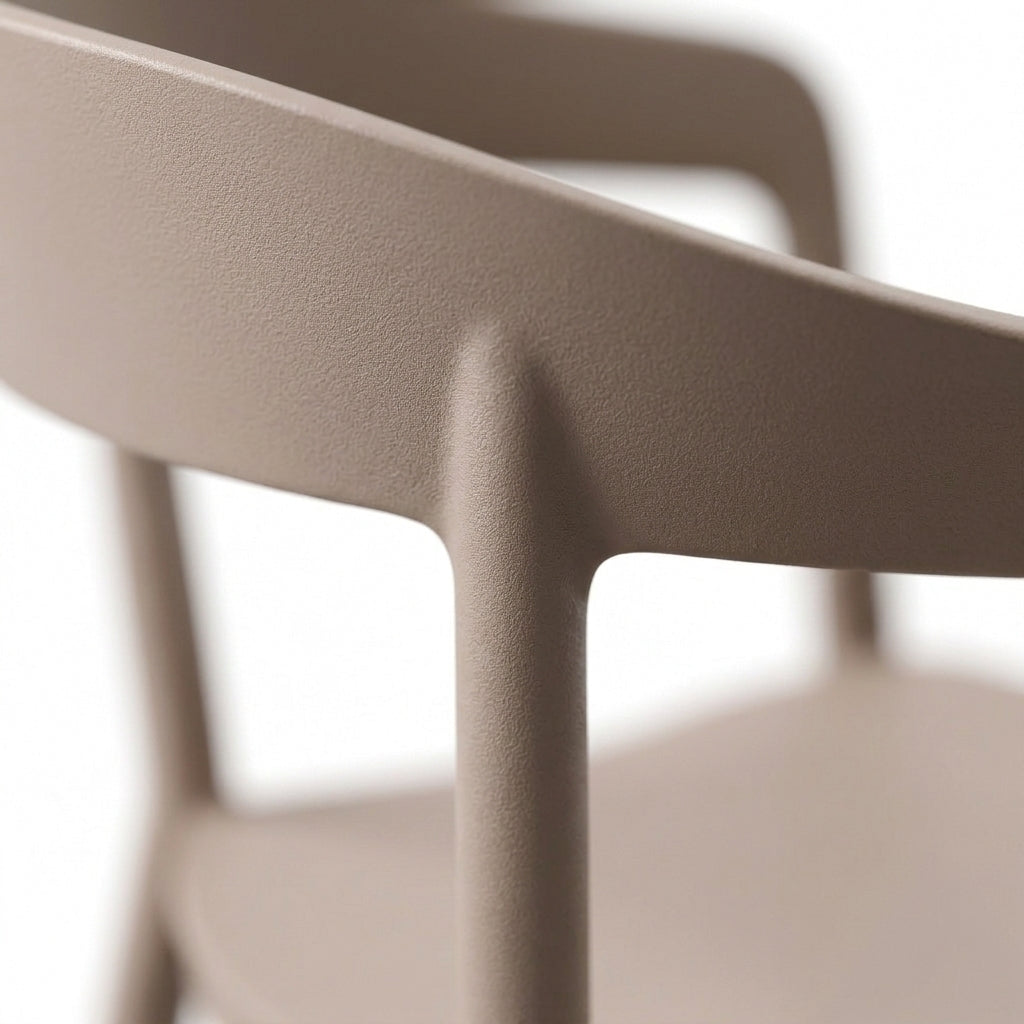 Ridge Stackable Dining Armchair - Brown