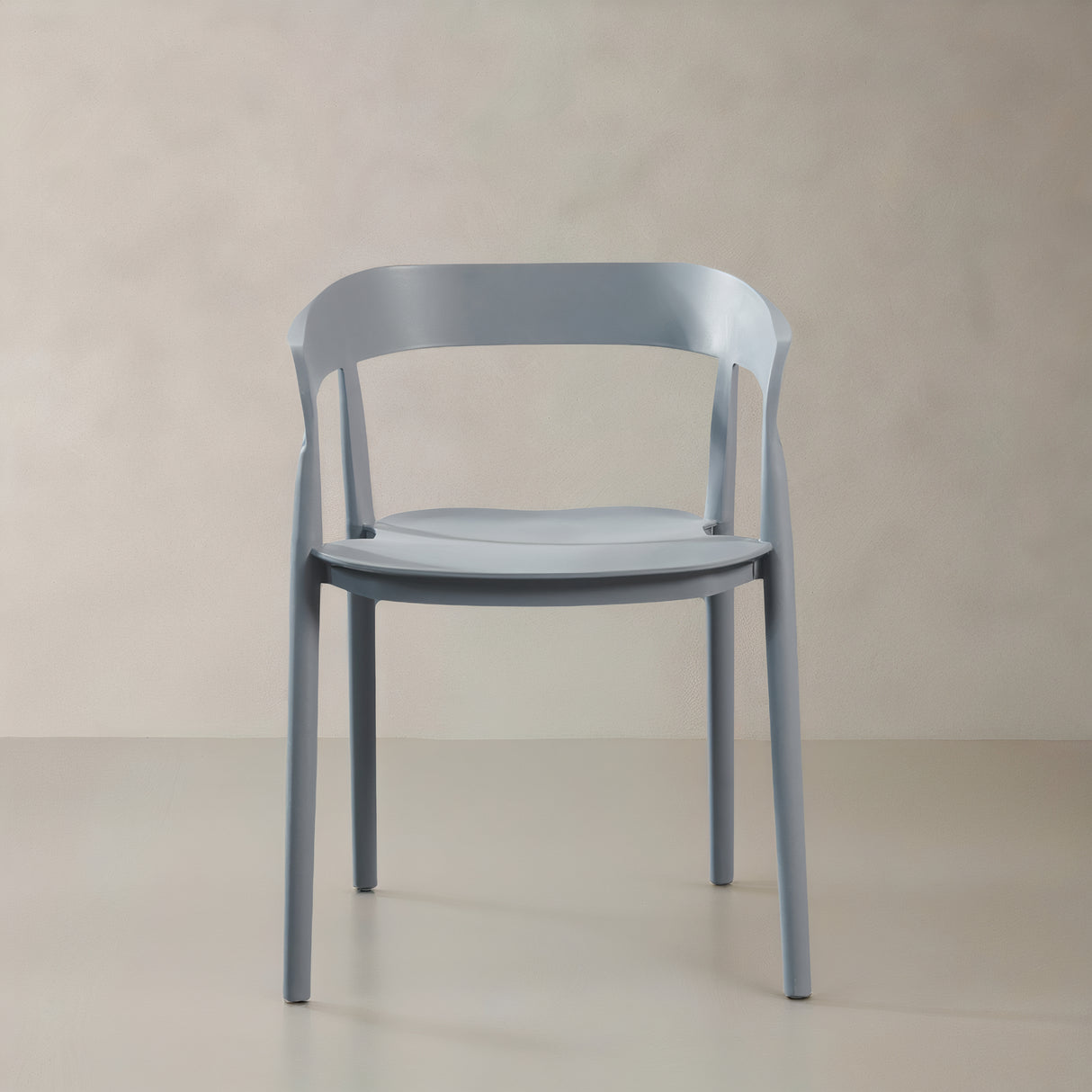 RIDGE Plastic Armchair, Grey