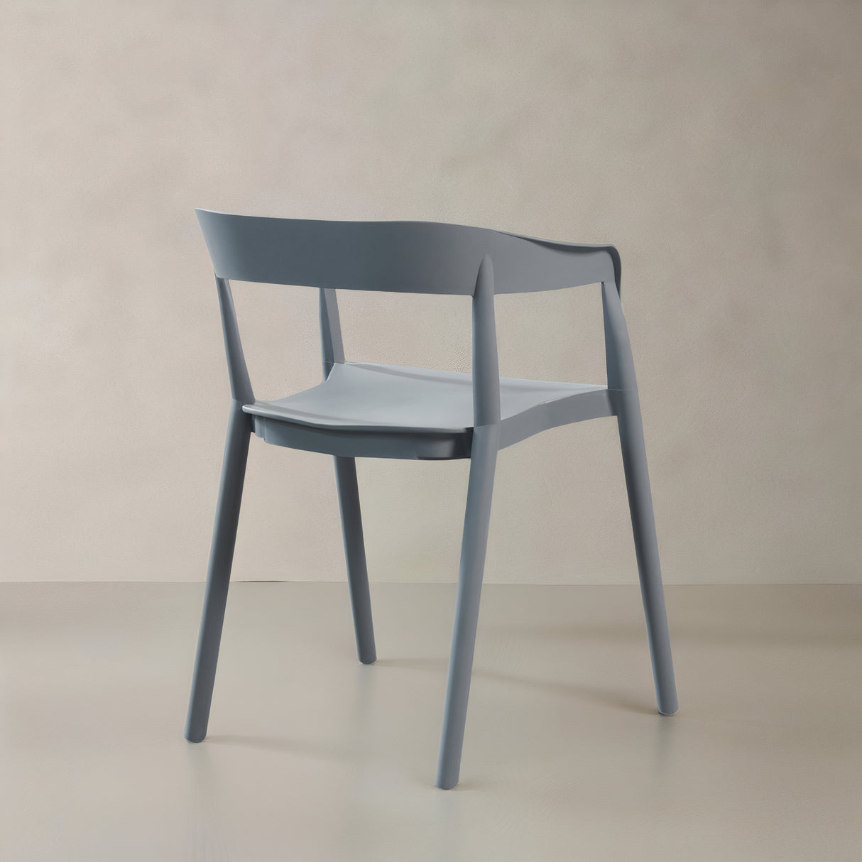 RIDGE Plastic Armchair, Grey