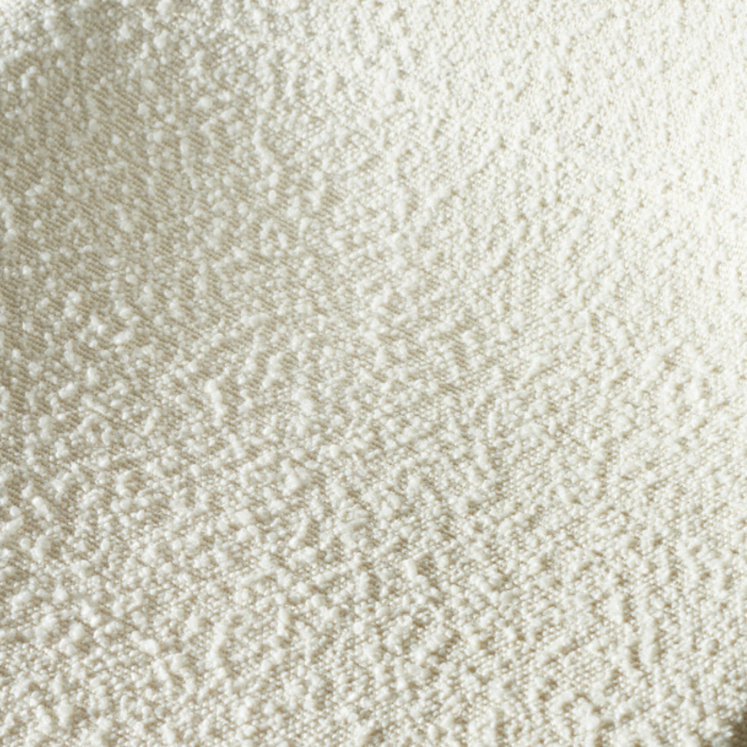 ROMA Boucle Fabric Chair, Cream