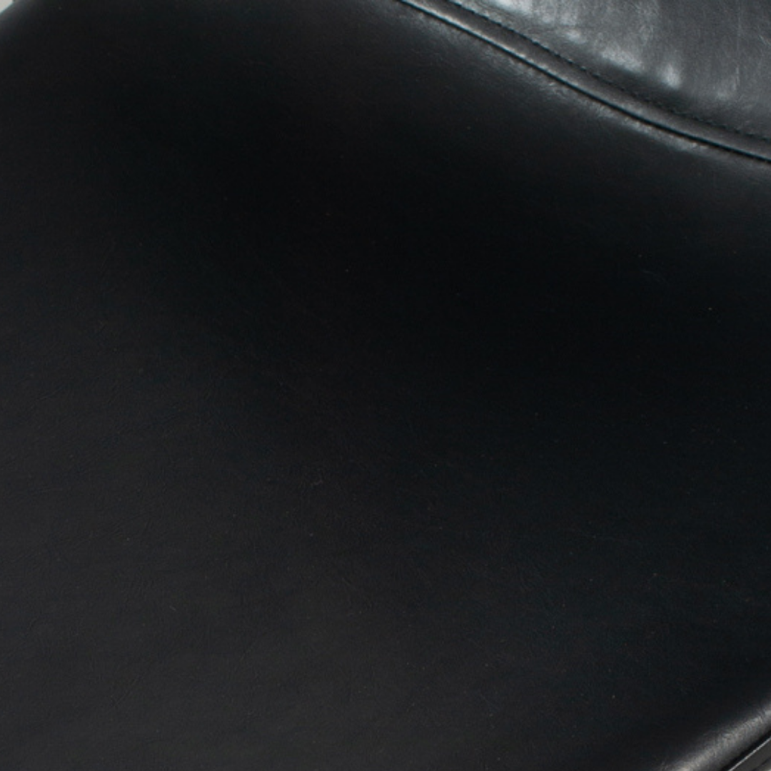 ROMA Leather Chair, Black