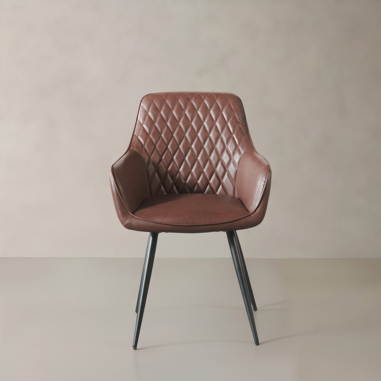 YORK Leather Armchair, Brown