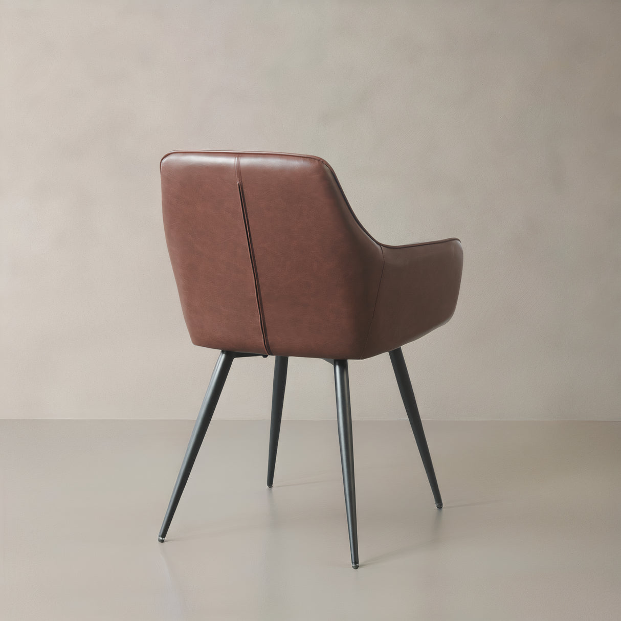 YORK Leather Armchair, Brown