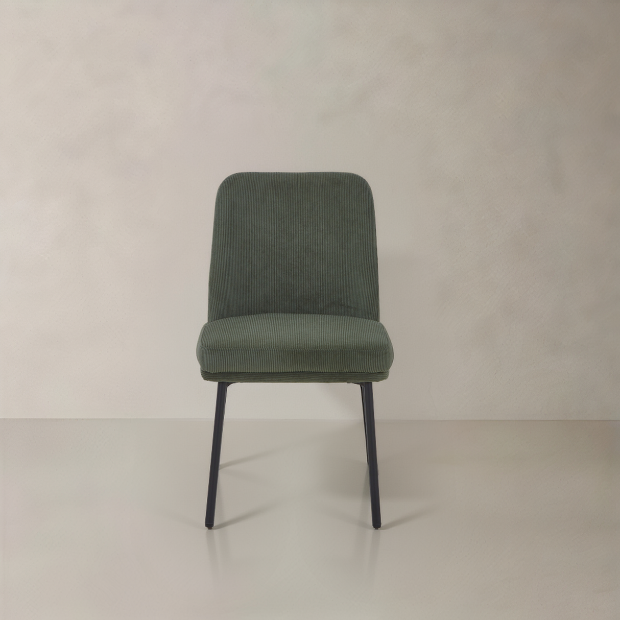OLIVIA Corduroy Fabric Dining Chair, Green