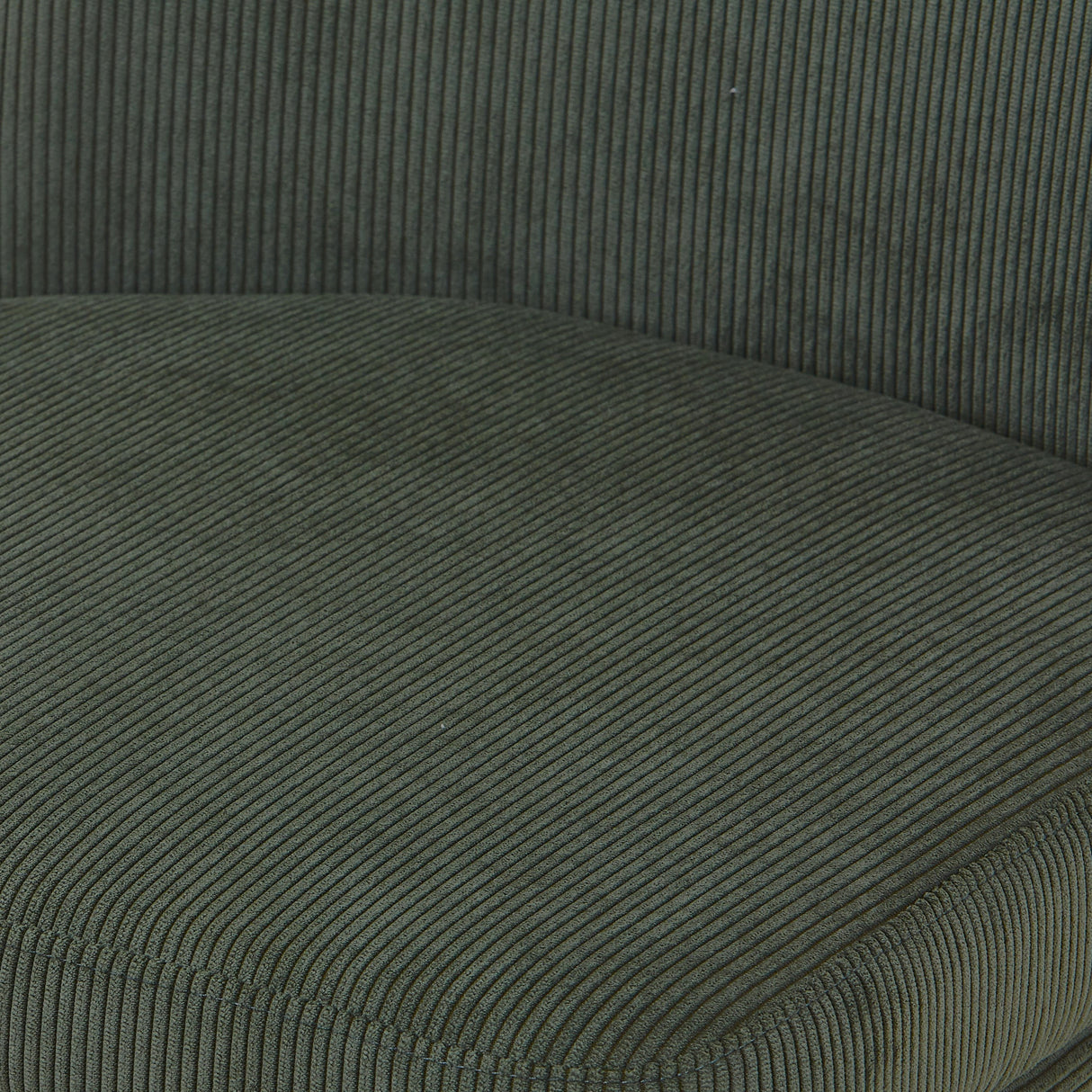 OLIVIA Corduroy Fabric Dining Chair, Green