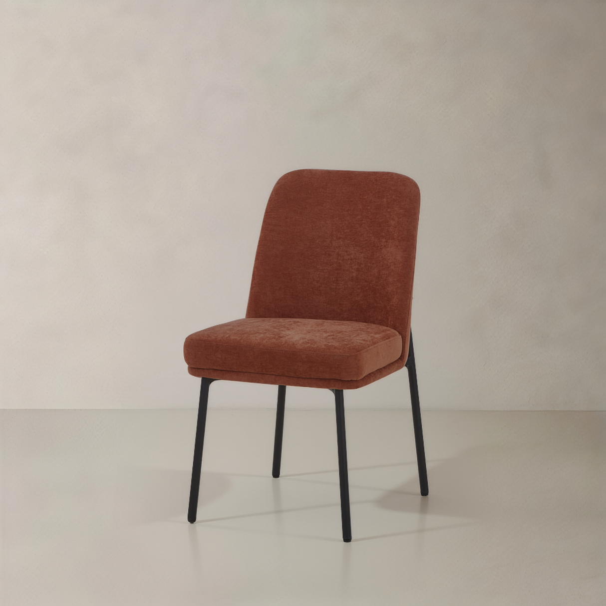 OLIVIA Fabric Dining Chair, Burnt Orange