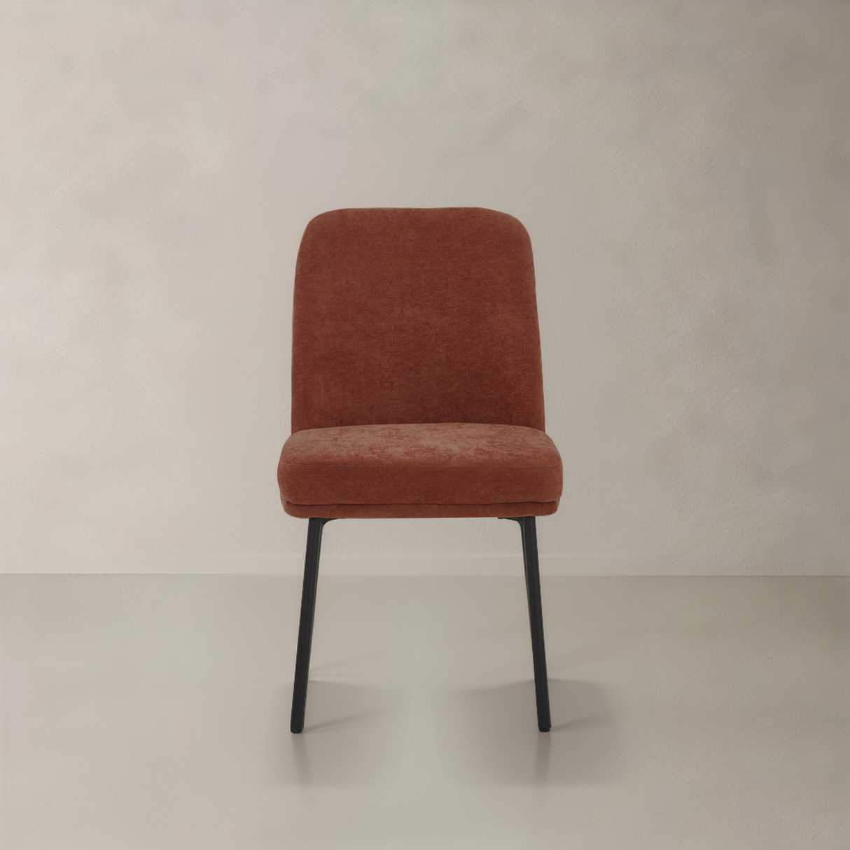 OLIVIA Fabric Dining Chair, Burnt Orange