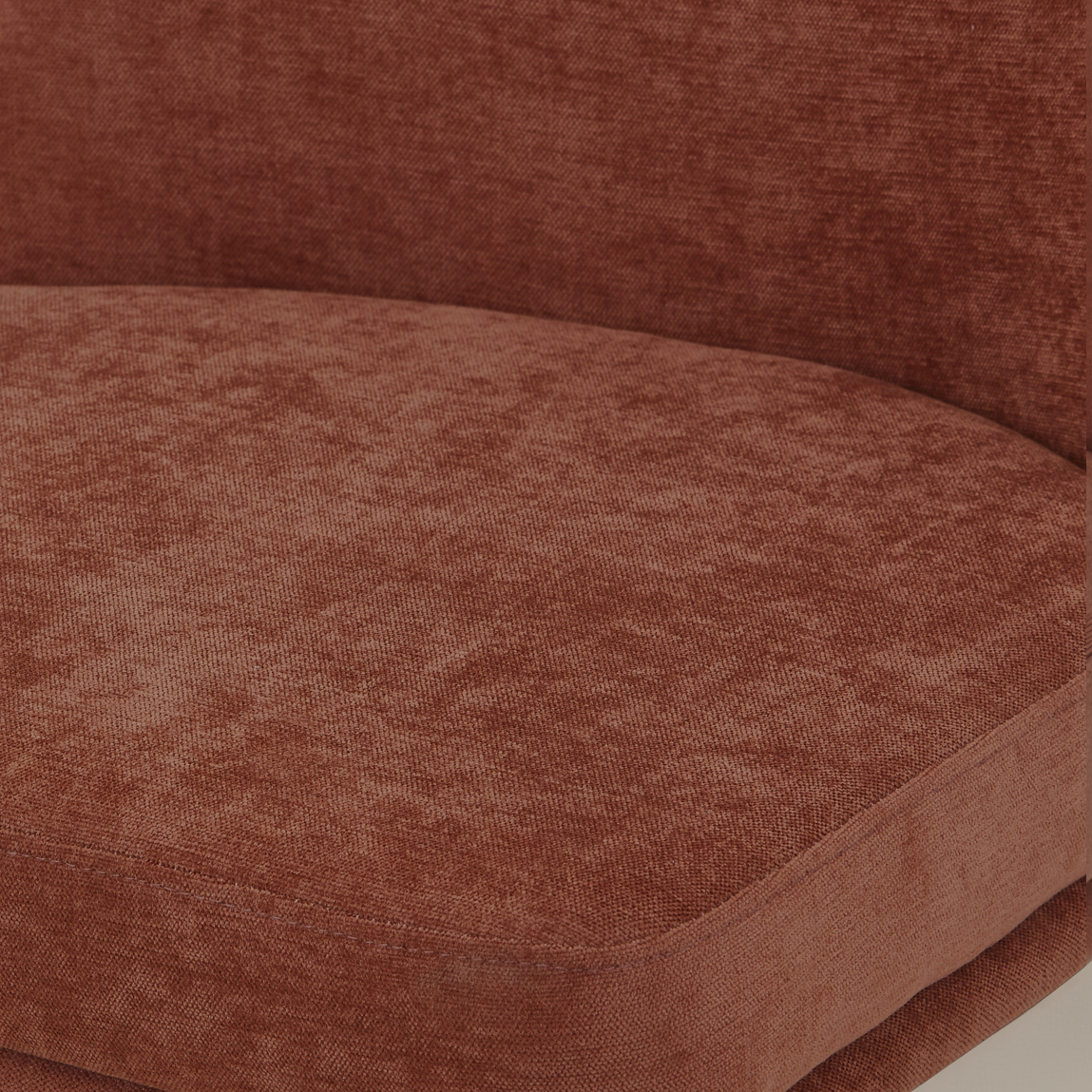 OLIVIA Fabric Dining Chair, Burnt Orange