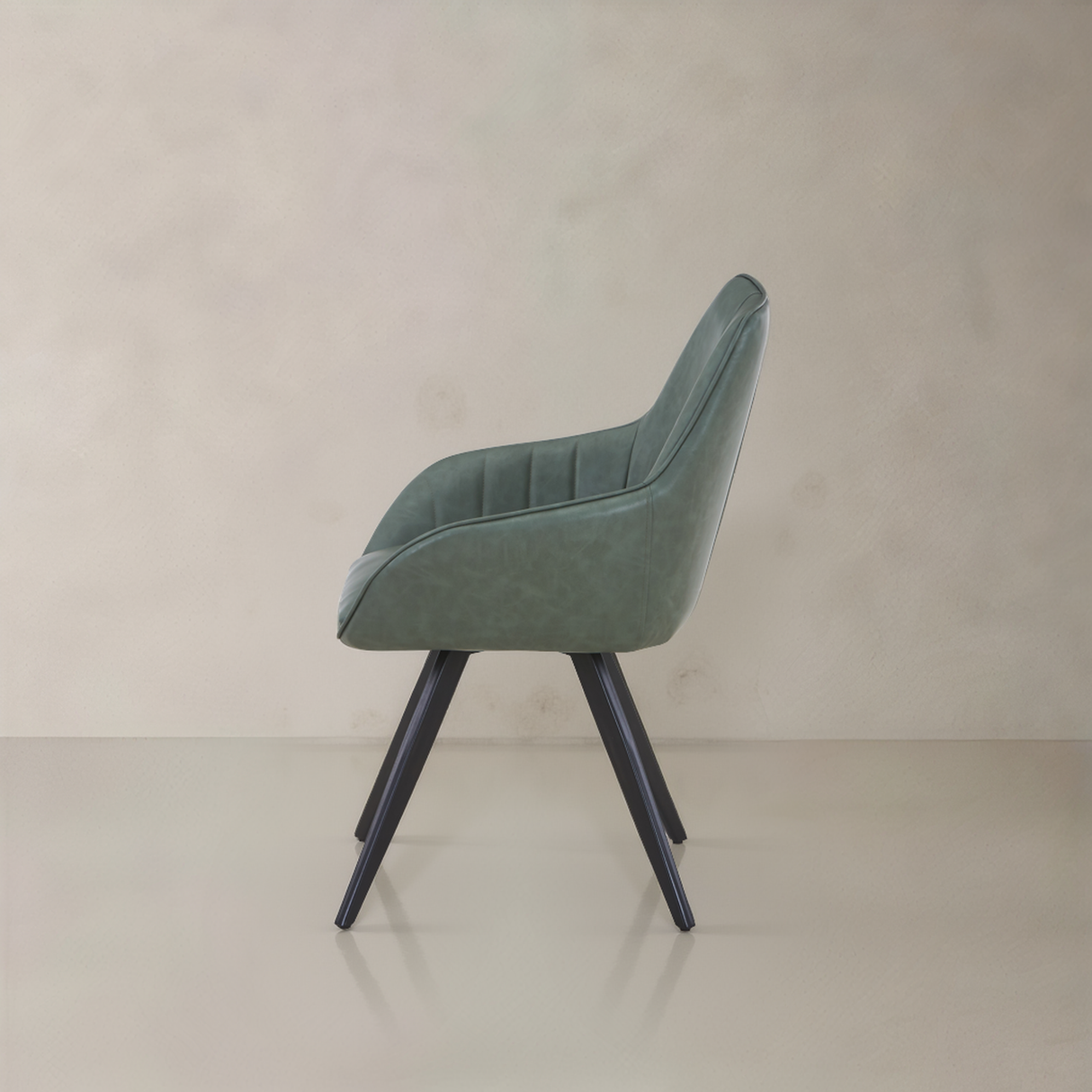 NORA Leather Armchair, Green