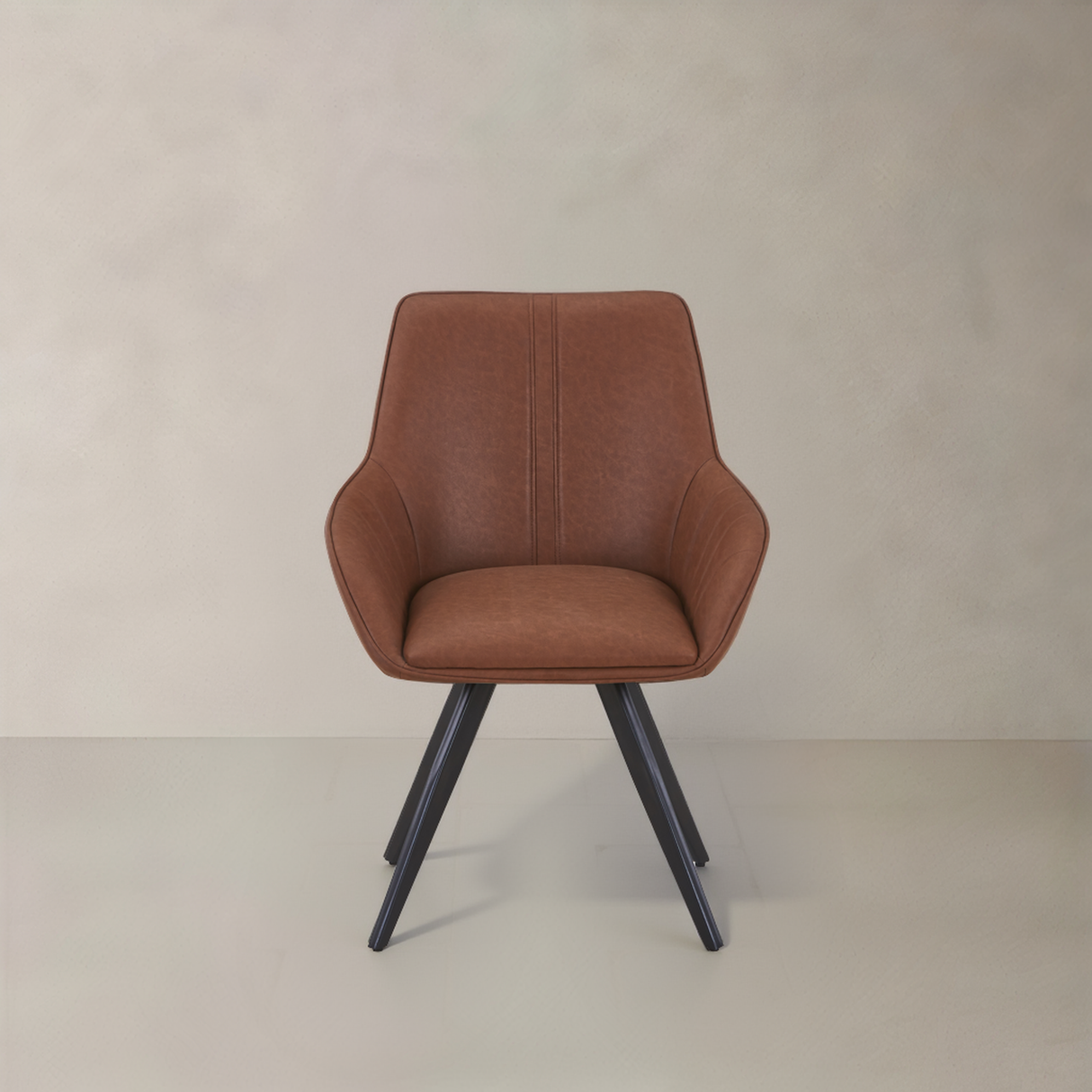 NORA Leather Armchair, Brown