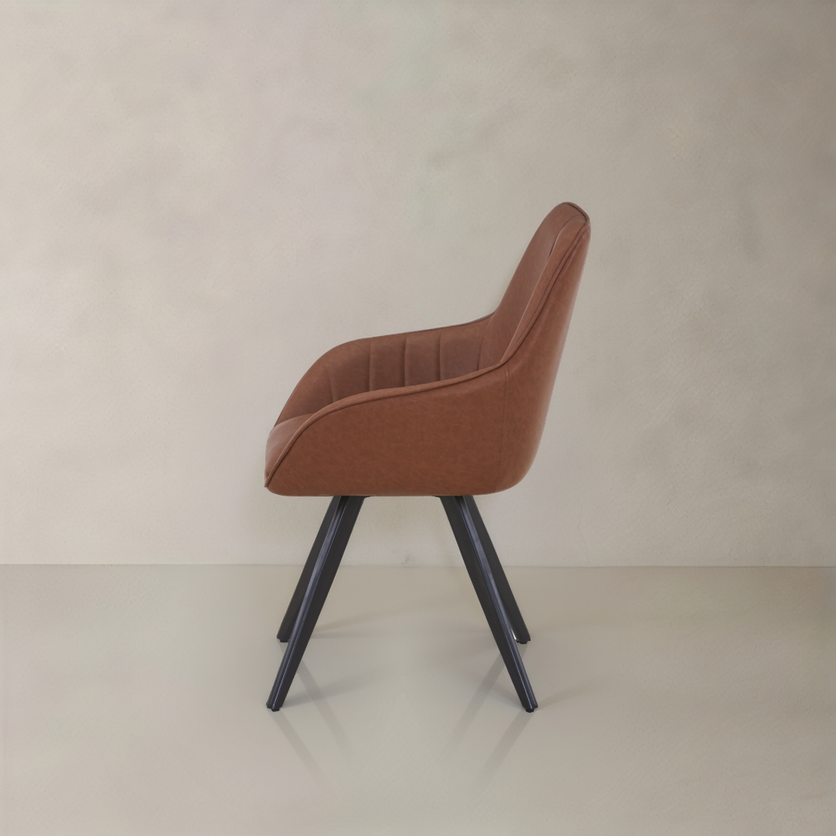 NORA Leather Armchair, Brown