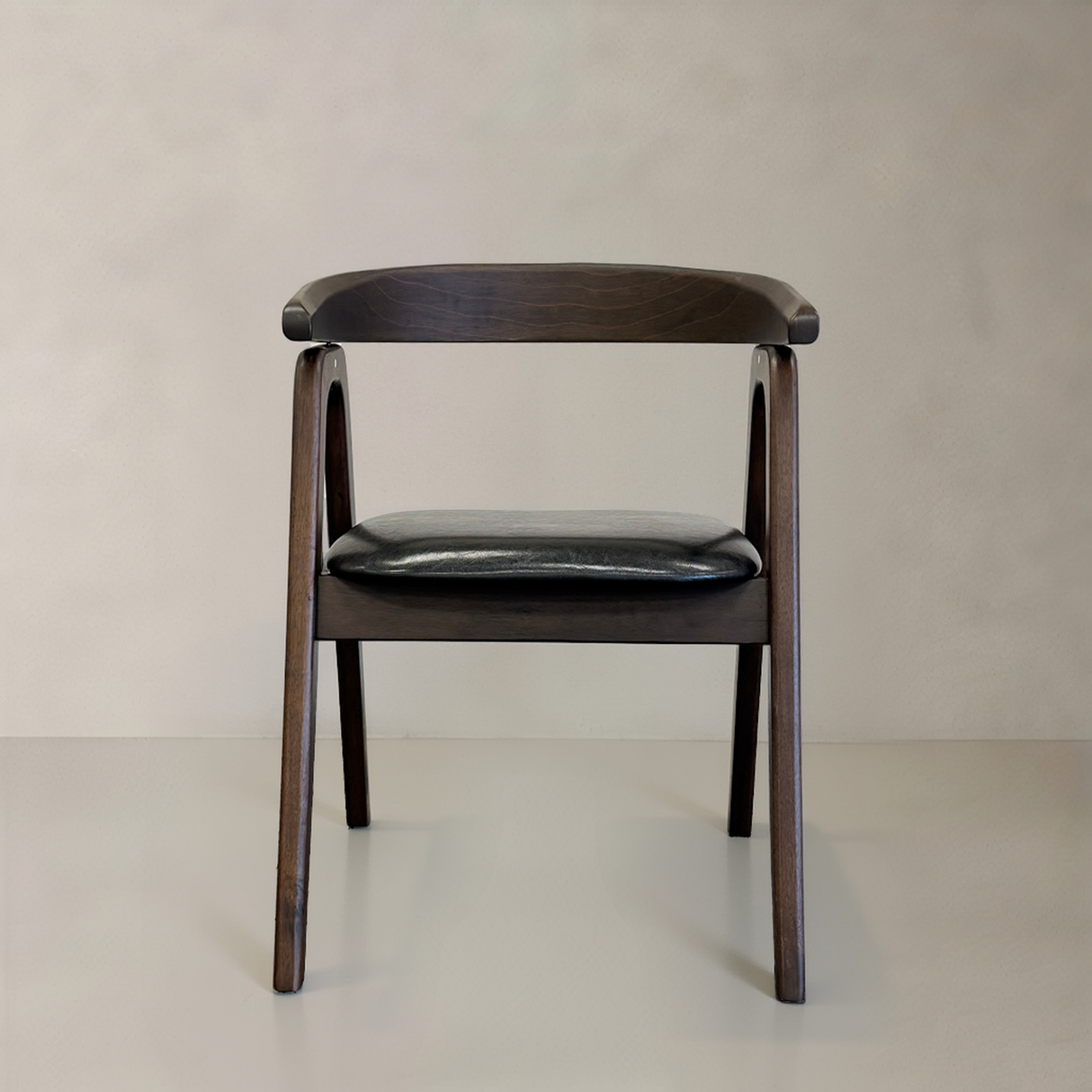 ELLIPSE Solid Wood Dining Chair, Black