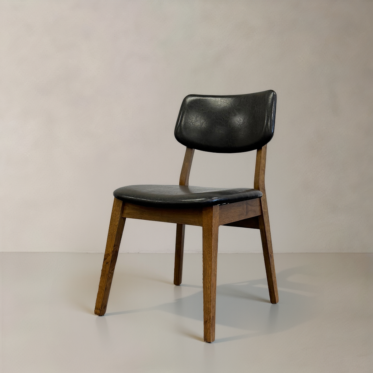 CLARA Solid Wood Dining Chair, Black