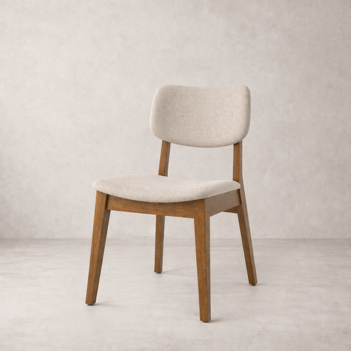 CLARA Solid Wood Dining Chair, Beige