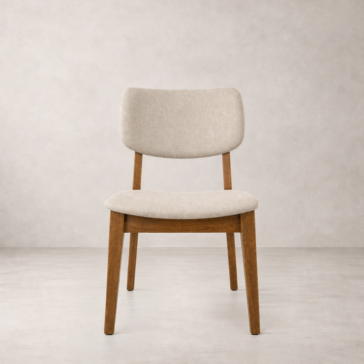 CLARA Solid Wood Dining Chair, Beige