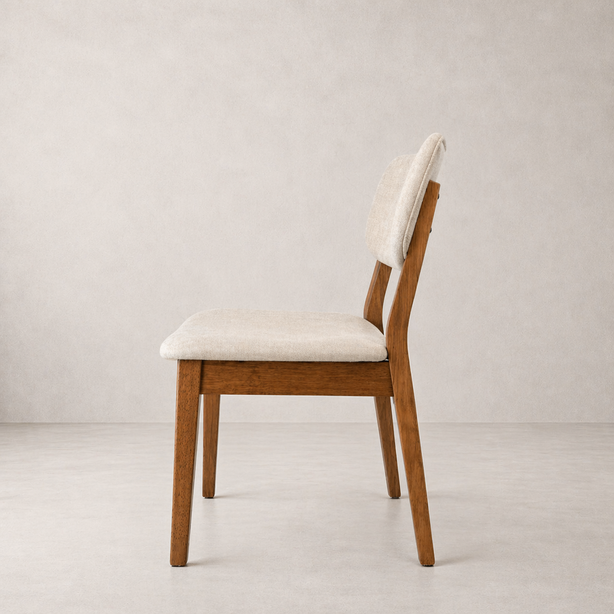CLARA Solid Wood Dining Chair, Beige