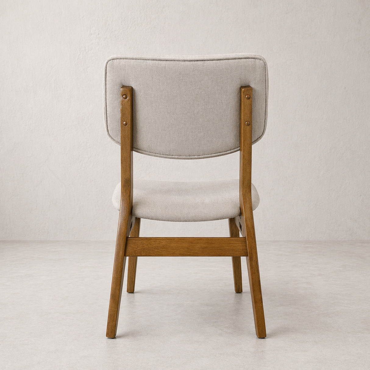 CLARA Solid Wood Dining Chair, Beige