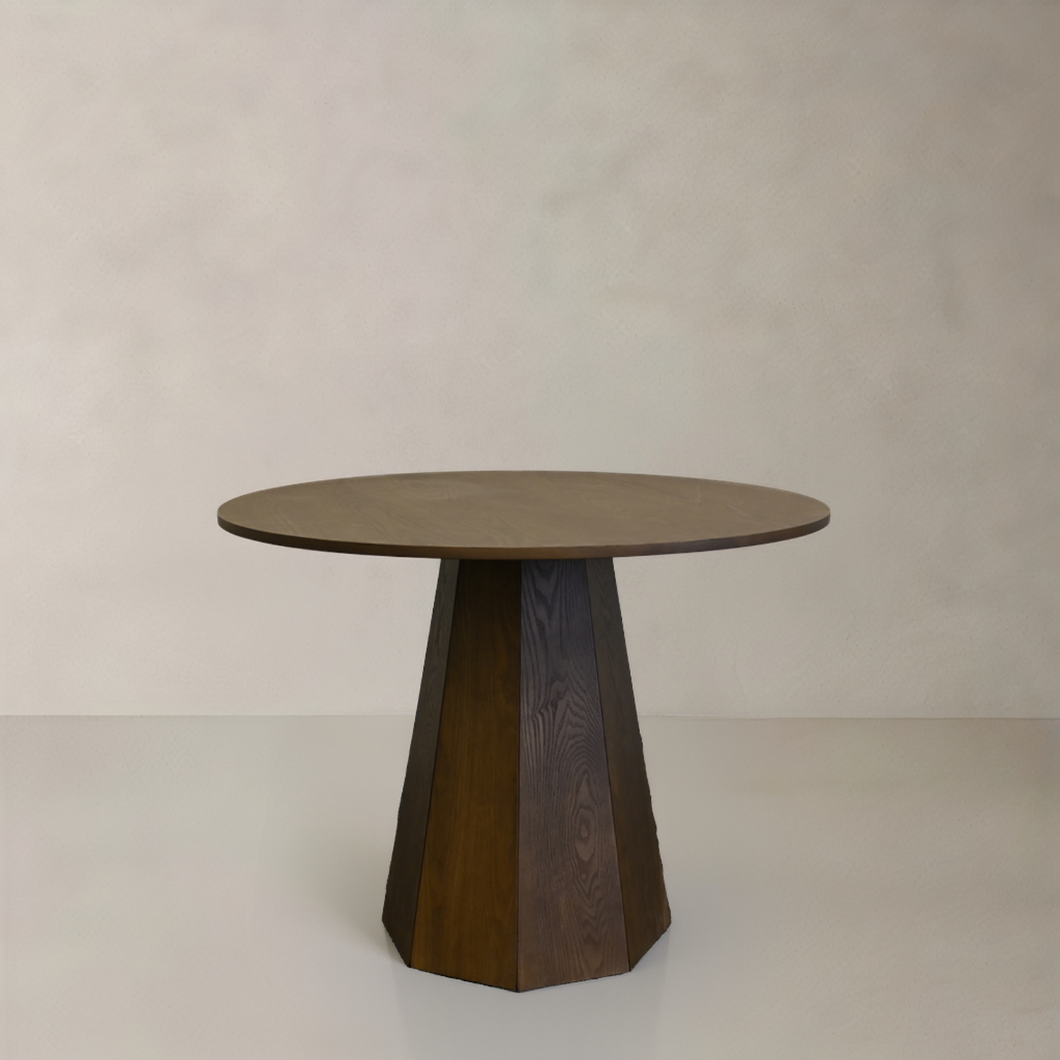 SIDNEY Wood Dining Table, Walnut, 100cm