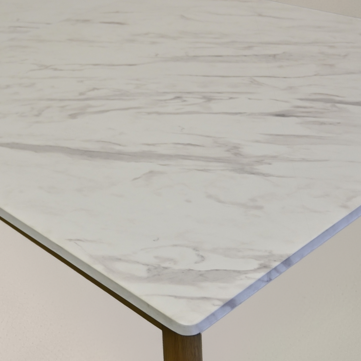 VERSAILLES Extendable Dining Table, White Marble, 70.9" - 86.6"