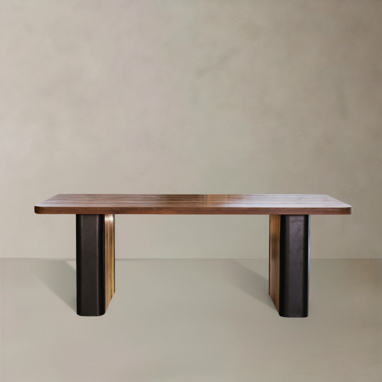 BROOKLYN Solid Teak Dining Table, Natural, 70.9"