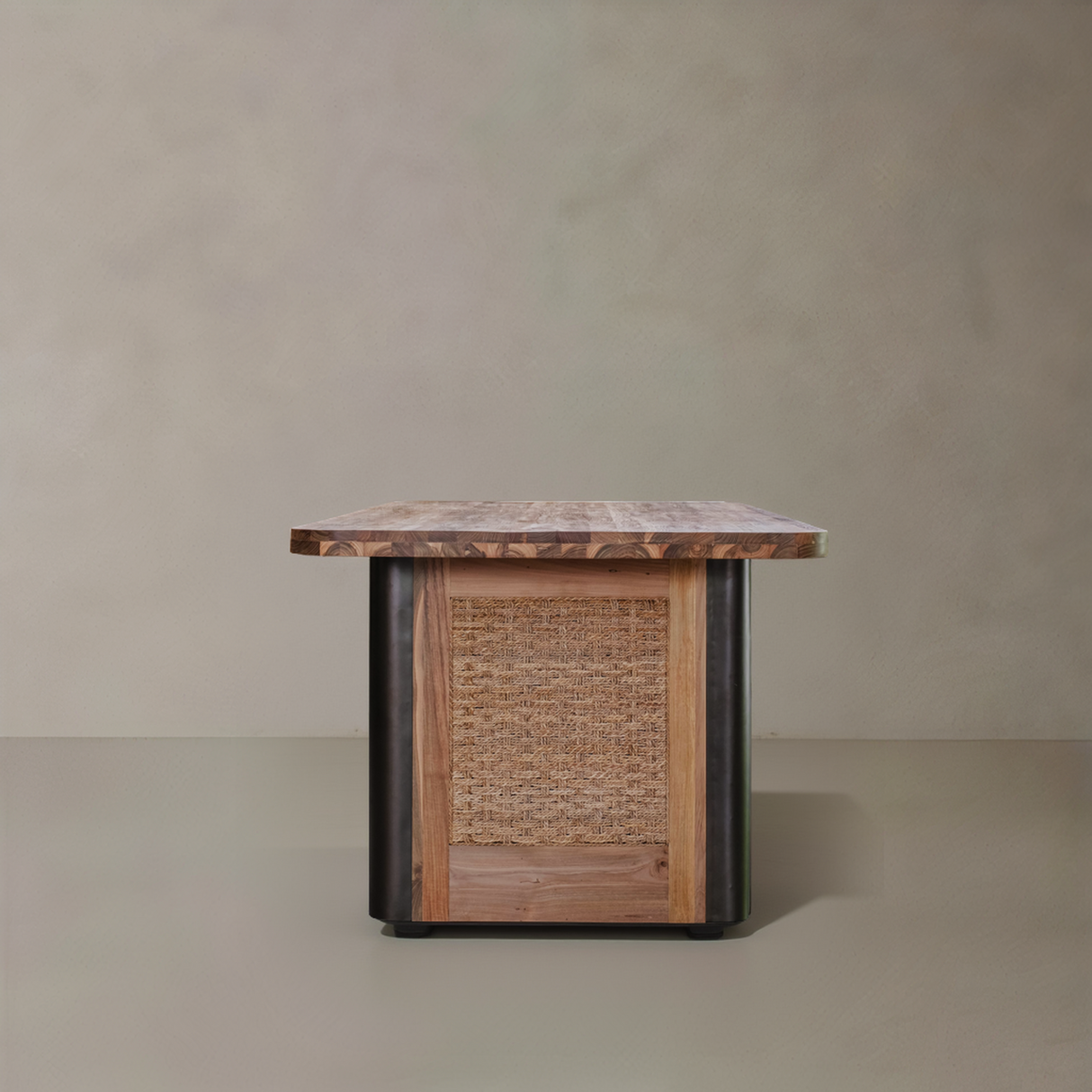 BROOKLYN Solid Teak Dining Table, Natural, 70.9"