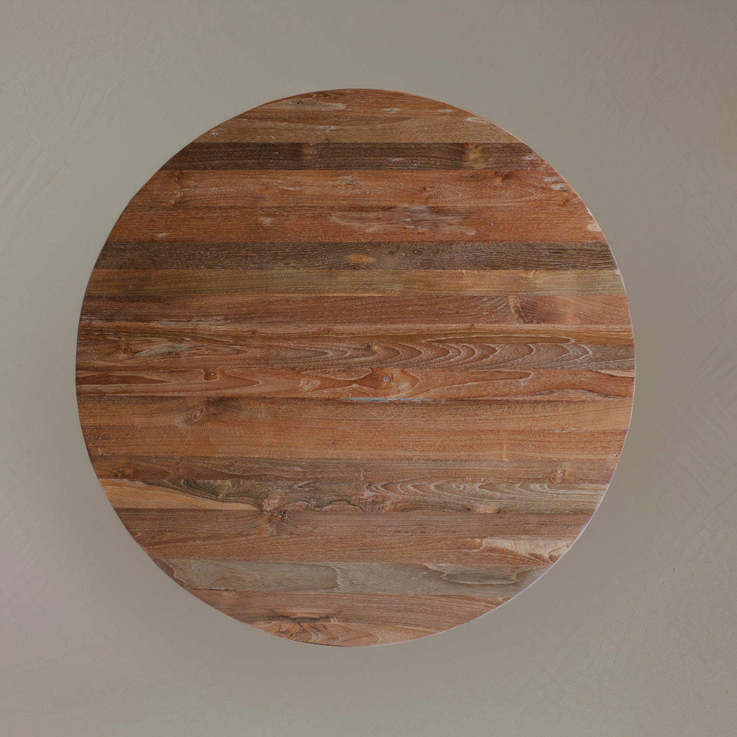 TIERRA Solid Teak Dining Table, Natural, 39.4"