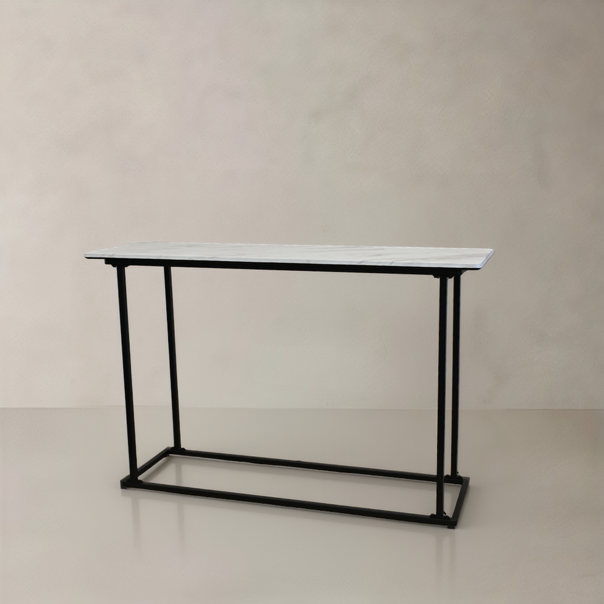 LILIAN Console, White Marble, 47.2"