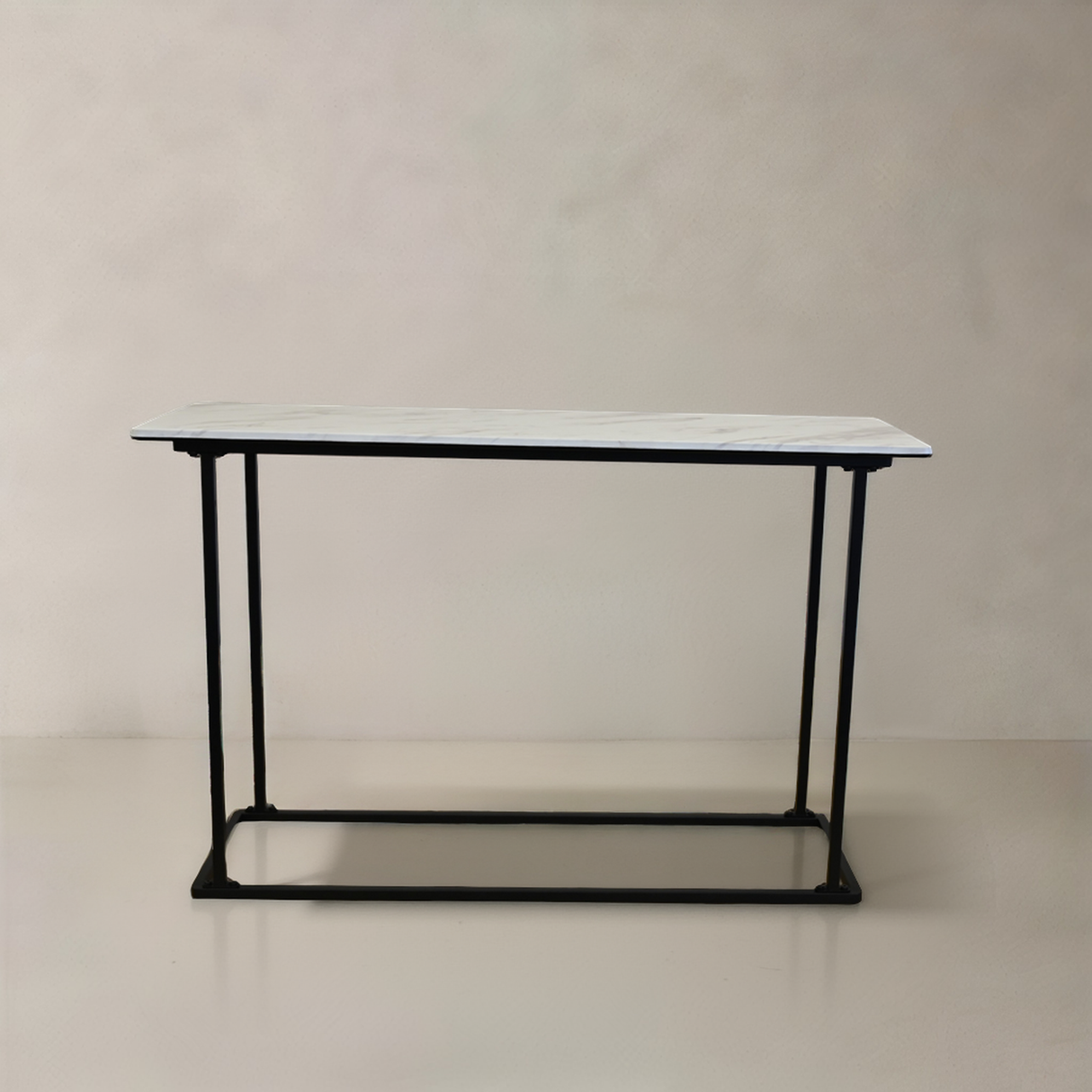 LILIAN Console, White Marble, 47.2"