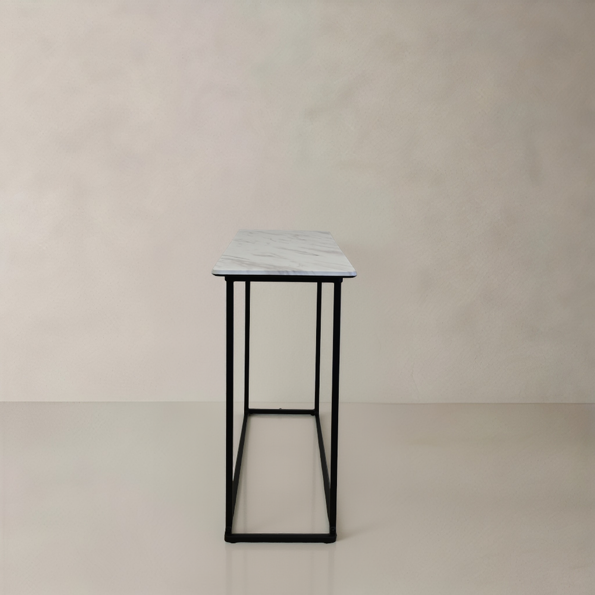 LILIAN Console, White Marble, 47.2"