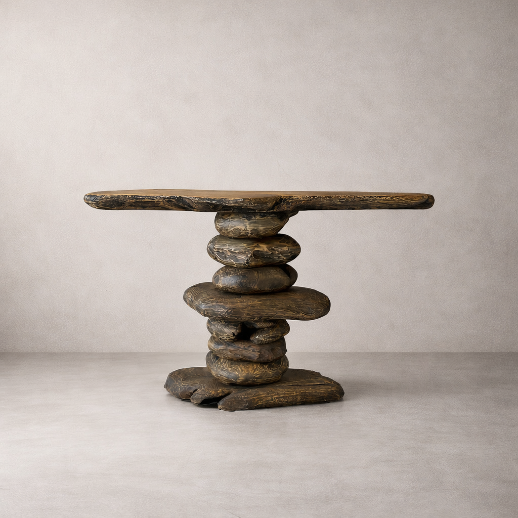 Rochefort 48" Solid Teak Root Console, Natural