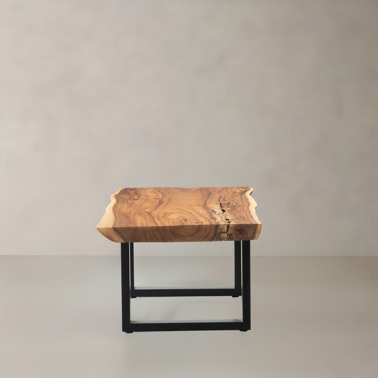 EDGE Suar Solid Wood Coffee Table with Trapezoid Legs