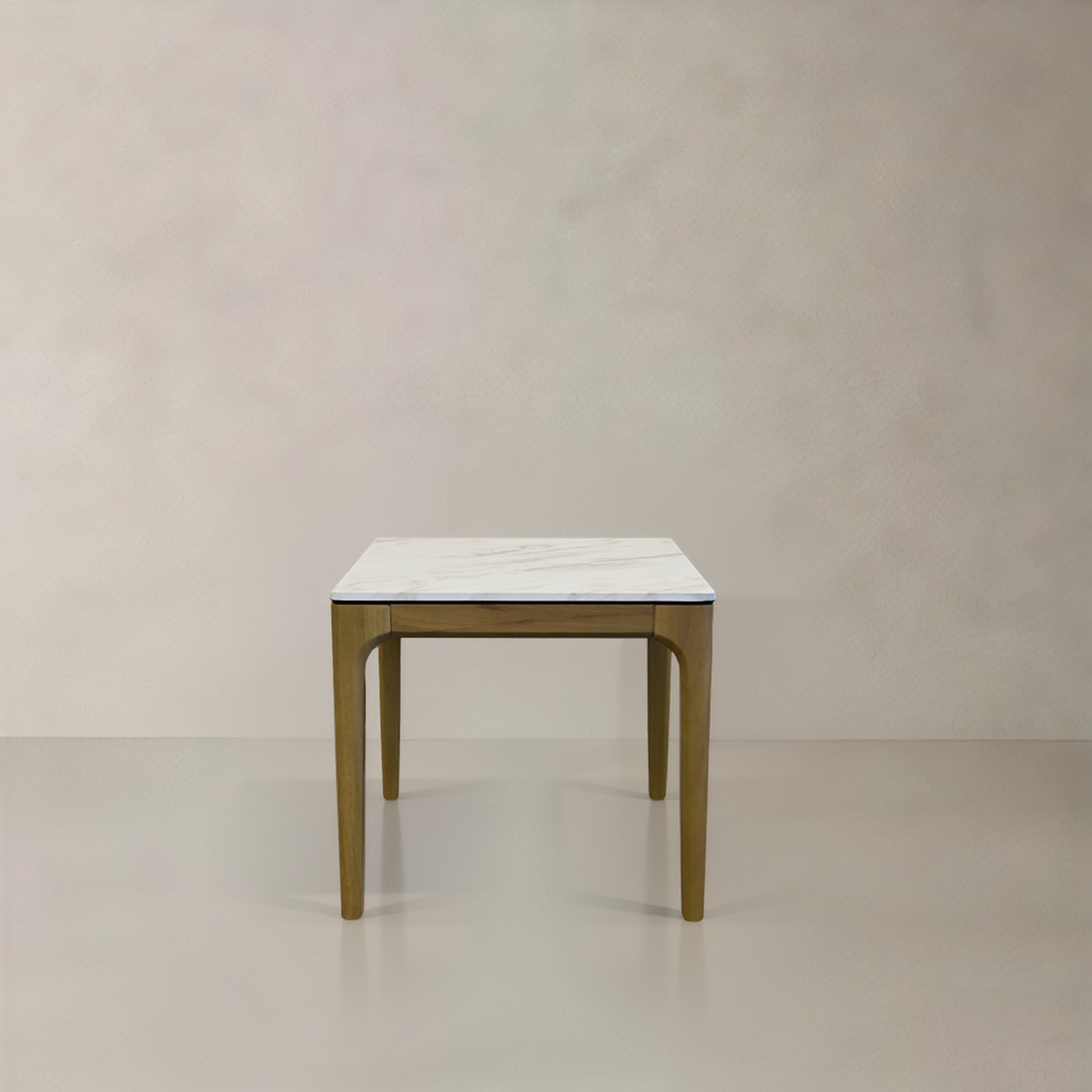 AUDREY Side Table, White Marble