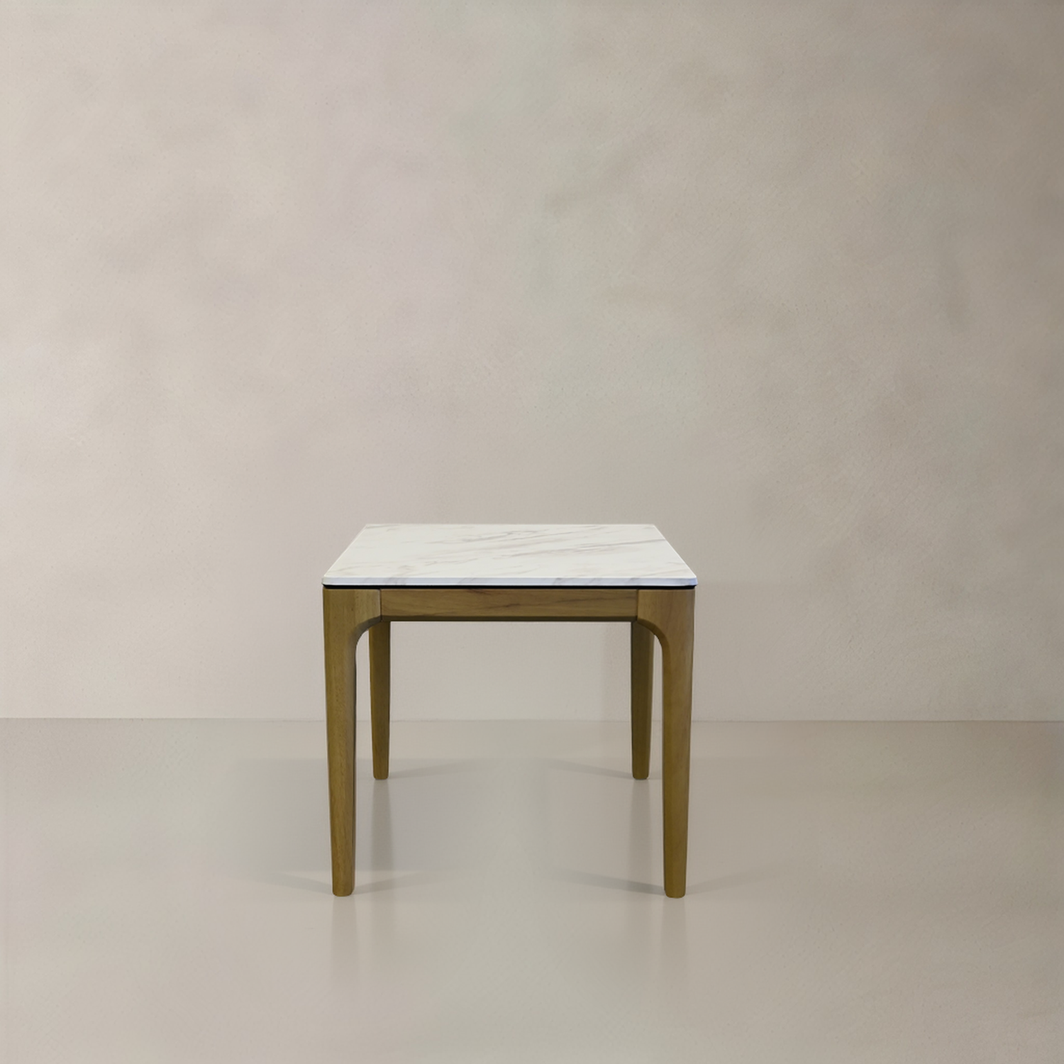 AUDREY Side Table, White Marble