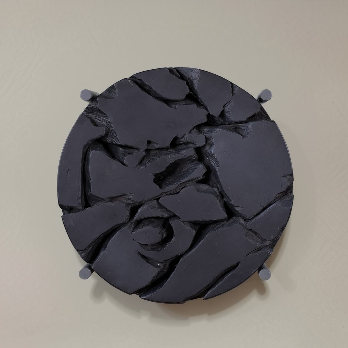 SIENNA Solid Teak Side Table, Black