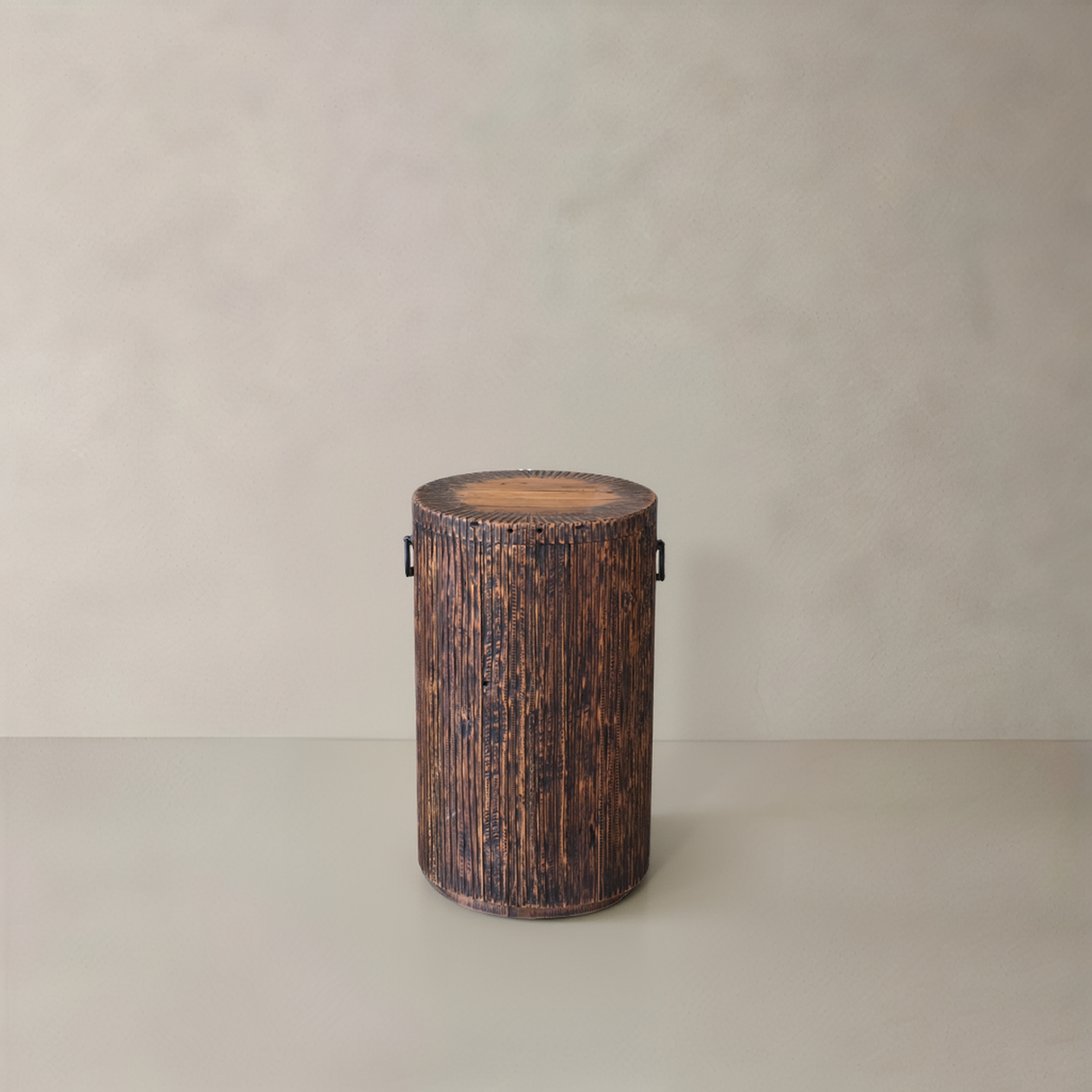 JASPER Solid Teak Side Table, Natural