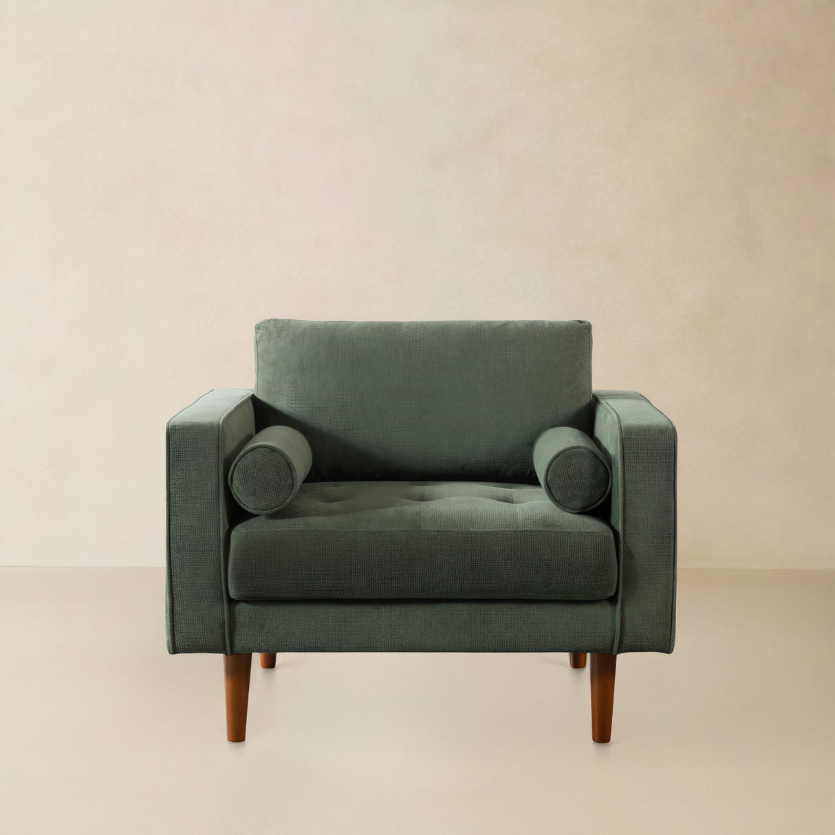 VERA Fabric Lounge Chair, Green, 37"